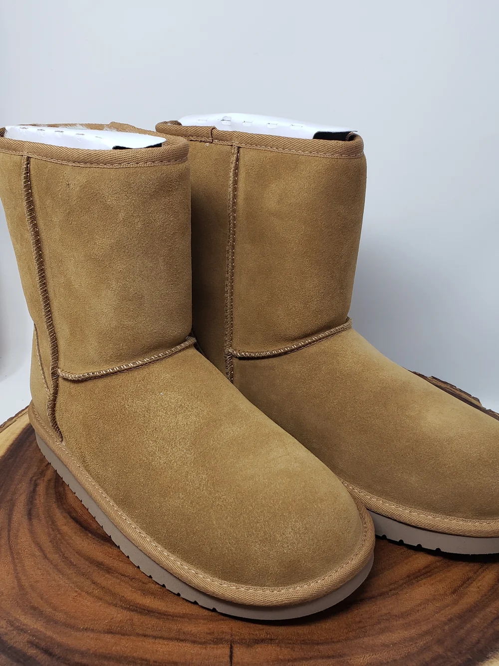 Koolaburra Tan Suede Kids Short Boots